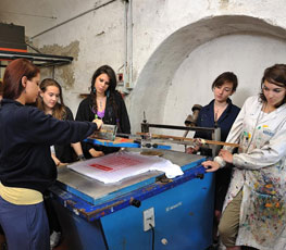 laboratorio di serigrafia